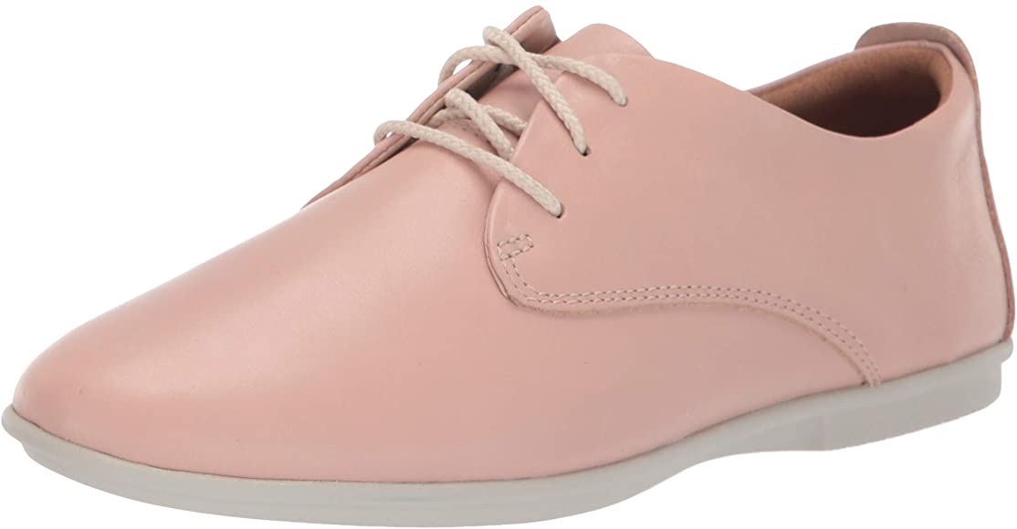 Amazon.com | Clarks Women's Un Coral Lace Sneaker, Blush Leather, 7.5 M US | Fashion Sneakers其乐女士休闲运动鞋 粉色 7.5码