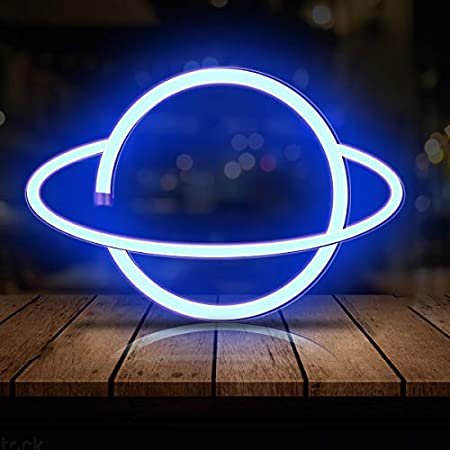 CNMF Planet Light Neon Signs LED Neon Wall Decor