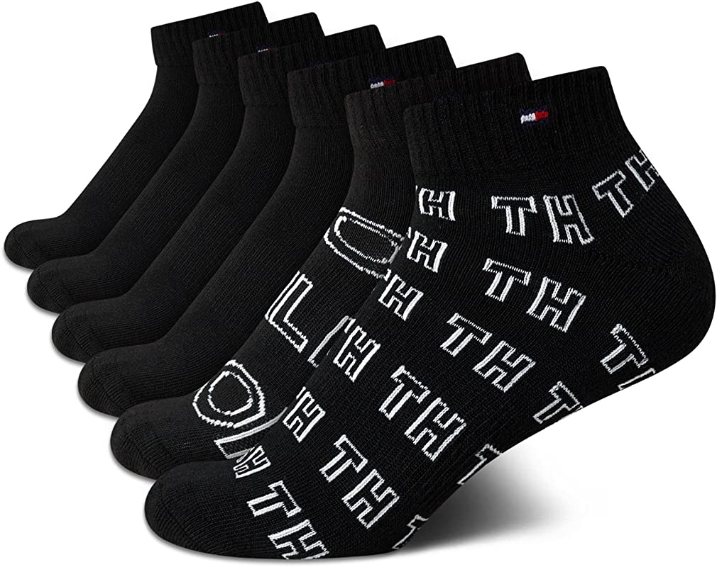 Tommy Hilfiger Women's 6 Pack Flag Sport Cushion Short Crew Socks, Size 4-10, Black at Amazon Women’s Clothing store