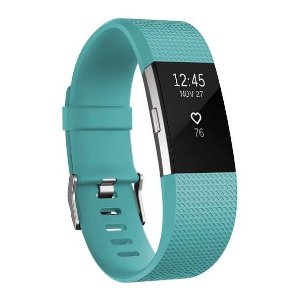 $89 Fitbit Charge 2 - Activity Tracker with Heart Rate Monitor - Small - Teal/Stainless Steel - Google Express 手环