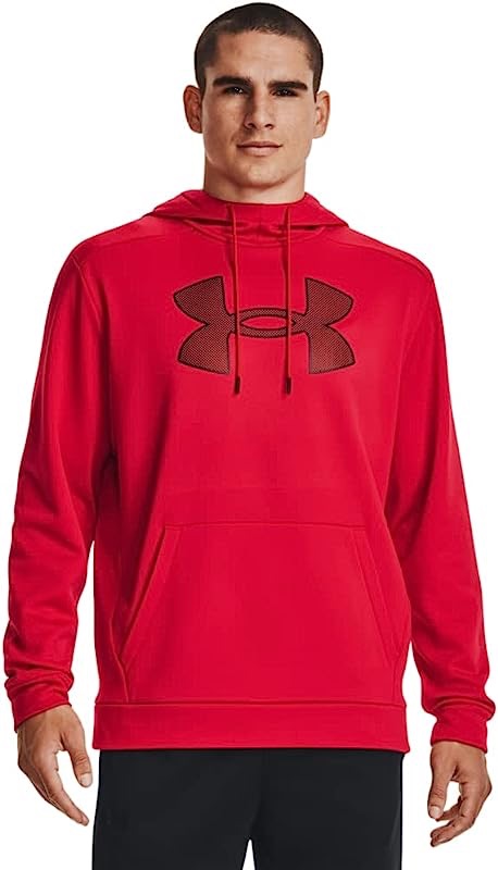 Amazon.com: Under Armour Mens Big Logo ArmourFleece Hoodie , (600) Red / Red / Black , Large : Clothing, Shoes & Jewelry