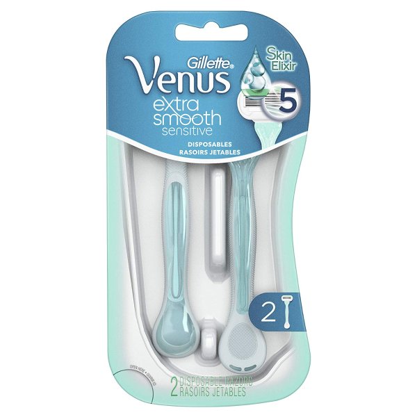 Venus Extra Smooth Sensitive Women's Disposable Razors - 2 Pack