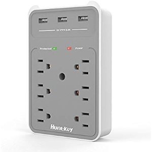 Ending Soon: Huntkey 6 AC Outlets Surge Protector with 3 USB Charging Ports 3.4 Amp