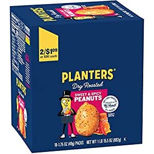 Sweet and Spicy Dry Roasted Peanuts, 1.75 oz. (18-Pack)
