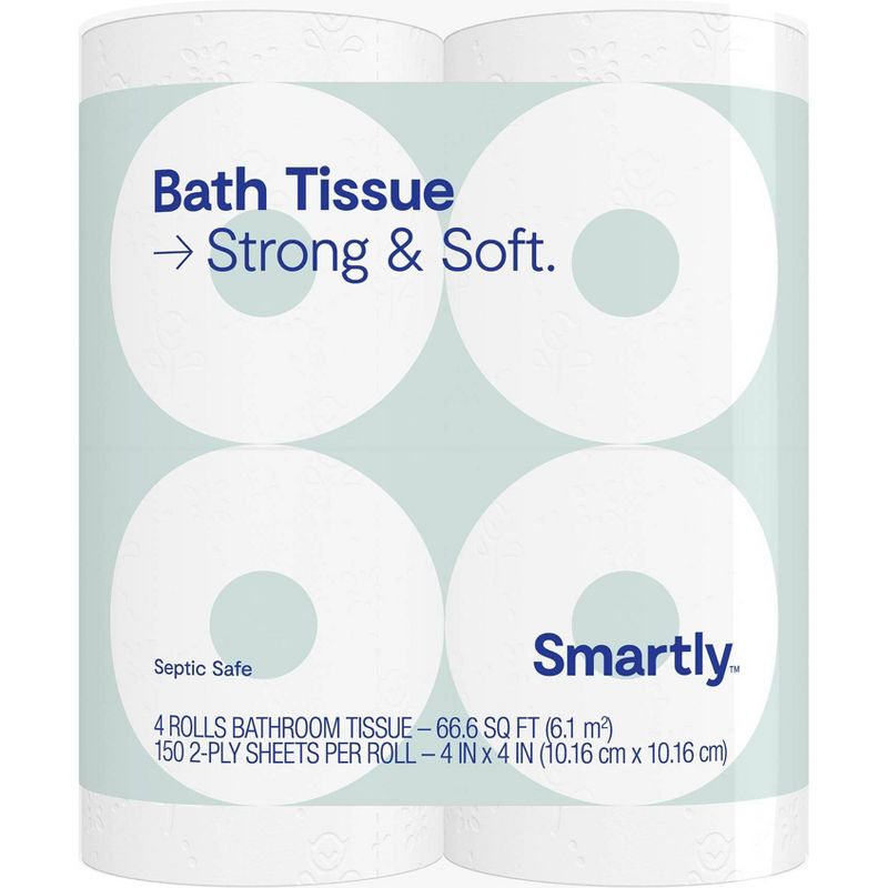 Toilet Paper - 4 Rolls - Smartly™ : Target