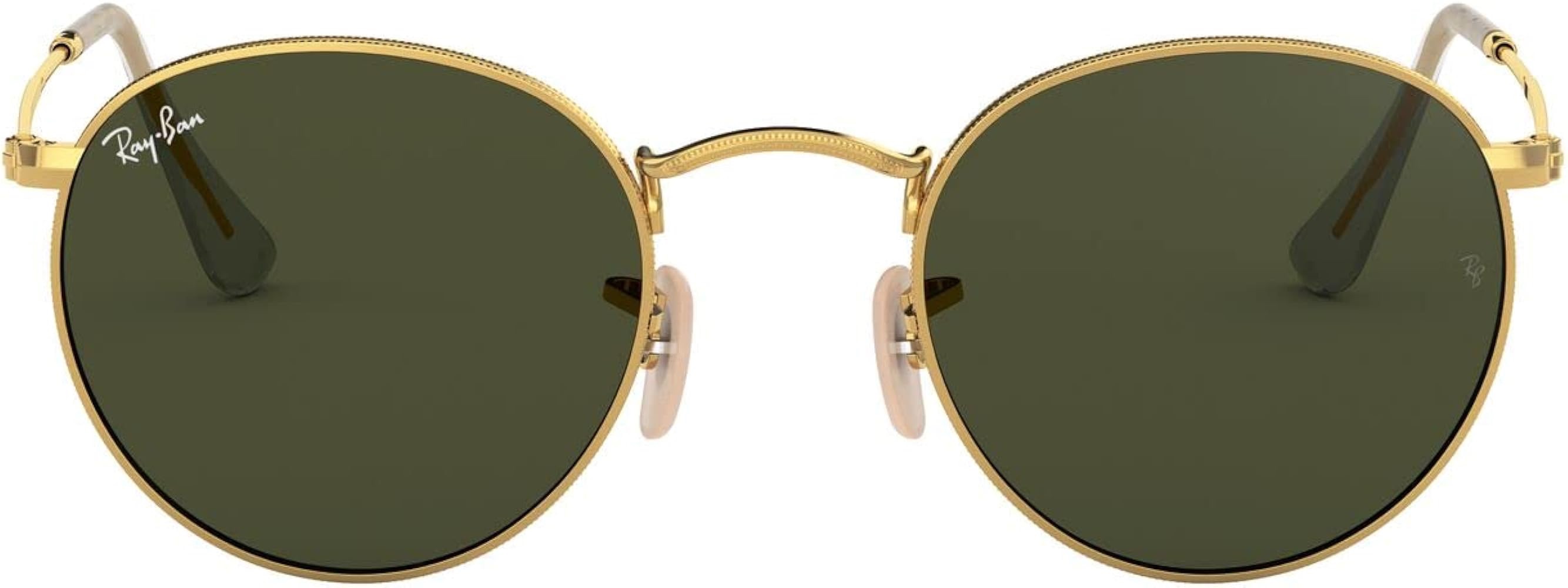Amazon.com: Ray-Ban Rb3447 Round Metal Sunglasses, Gold/G-15 Green, 47 mm : RAY BAN: Clothing, Shoes & Jewelry