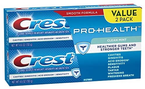 Amazon.com : Crest Pro-Health Whitening Gel Toothpaste, 4.6 oz, Pack of 2 : Beauty牙膏