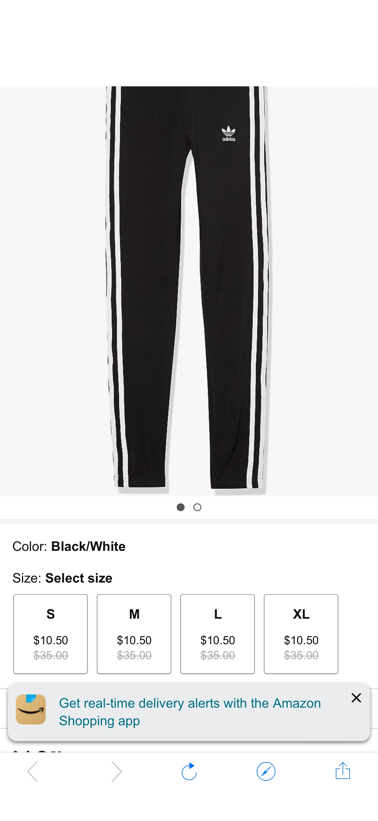Amazon.com: adidas Originals girls Adicolor Leggings Black/White Large : Clothing, Shoes & Jewelry