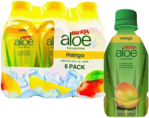 Amazon.com : Iberia Aloe Vera Juice Drink, Mango, 9.5 Fl Oz (Pack of 6) : Everything Else