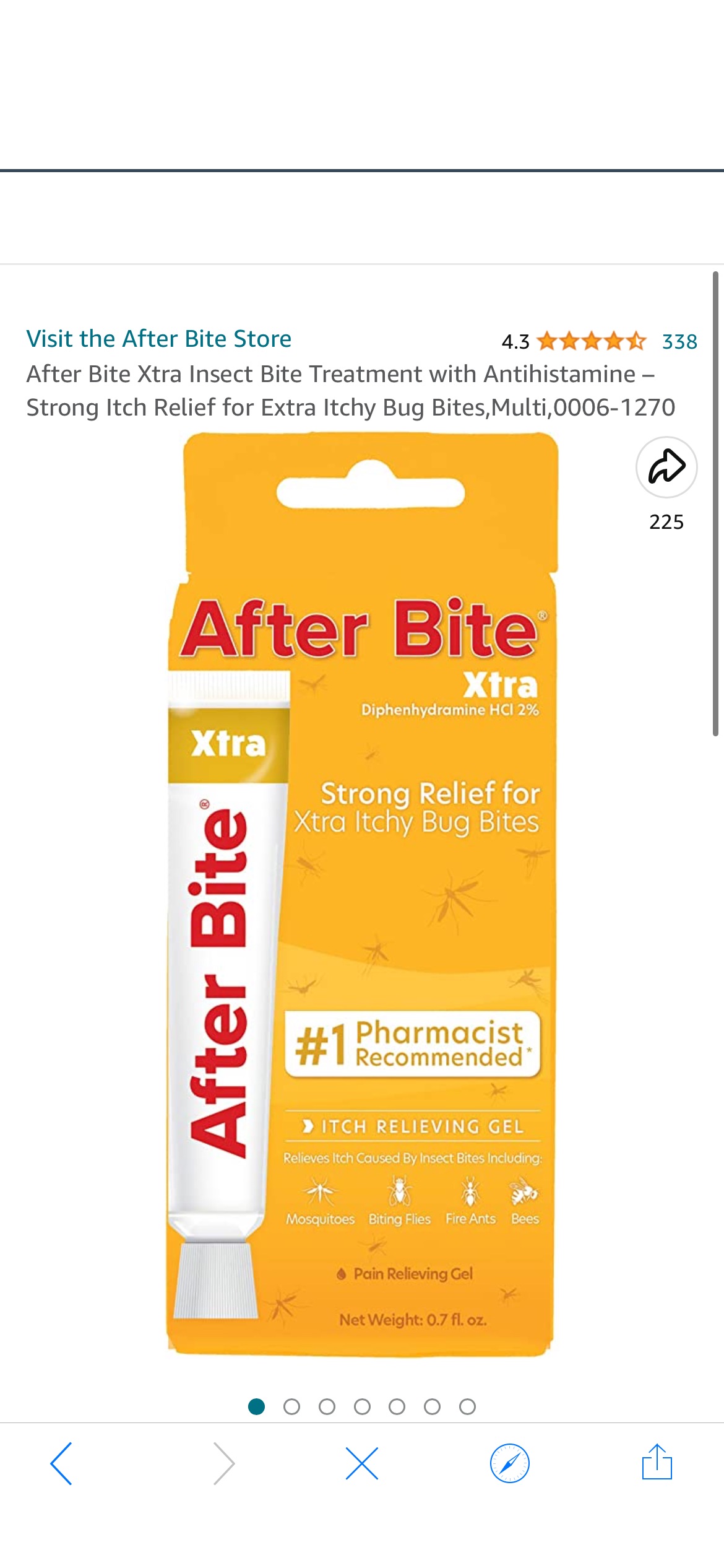 Amazon.com: After Bite Xtra Insect Bite Treatment with Antihistamine – Strong Itch Relief for Extra Itchy Bug Bites,Multi,0006-1270 : Health & Household
