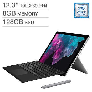 Surface Pro 6包含键盘和笔 New Microsoft Surface Pro 6 Bundle - Intel Core i5 - 2736 x 1824 Display - Black Surface Pro Type Cover