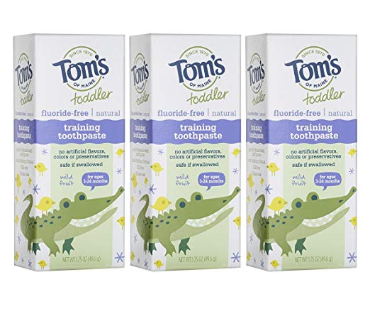 Amazon.com  Tom's of Maine 3-24个月宝宝可吞咽牙膏