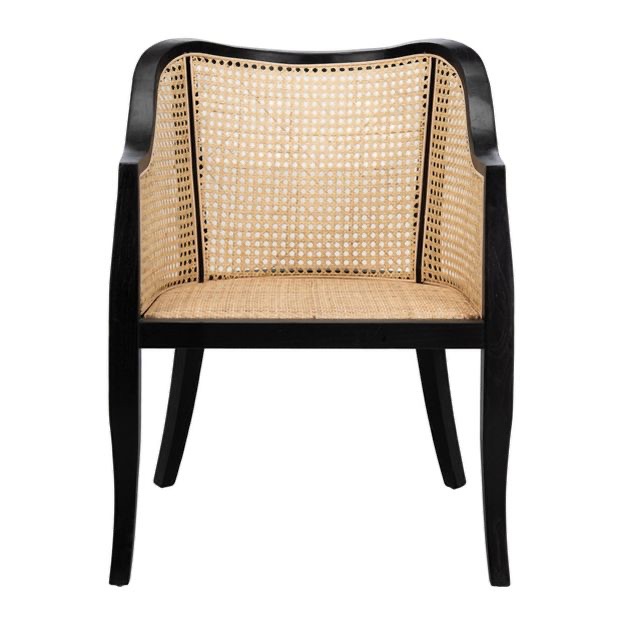 Maika Dining Chair Black/natural - Safavieh : Target