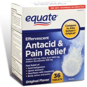 $6.95 Equate - Effervescent Antacid Pain Relief, 36 Tablets: Health & Personal Care止疼片
