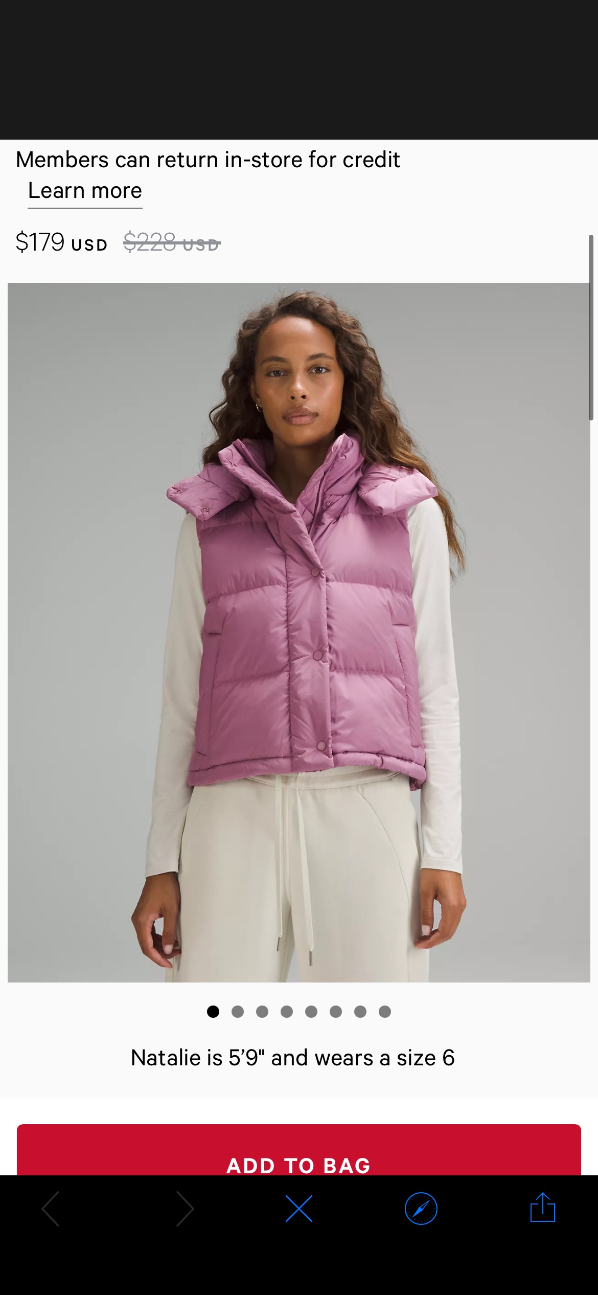 Wunder Puff Cropped Vest | Women's Coats & Jackets | lululemon 新色 码全