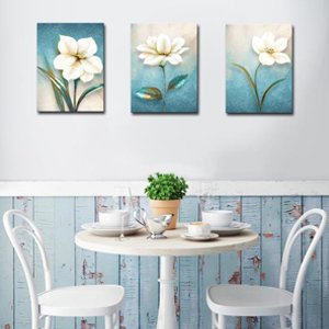 Bathroom Wall Decor Canvas Wall Art 3 Panel Oil Painting Picture
