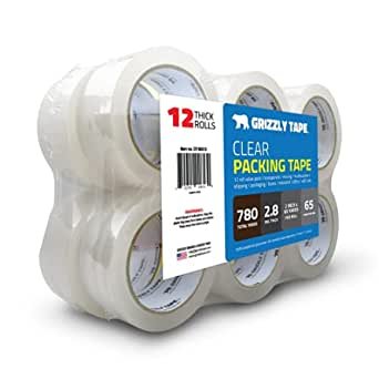 Power Clear Packing Tape Refill Rolls