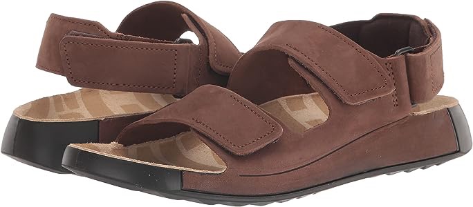 Amazon.com: ECCO Men's Cozmo Three Band Ankle Sandal, Cocoa Brown, 10-10.5 : Clothing, Shoes & Jewelry