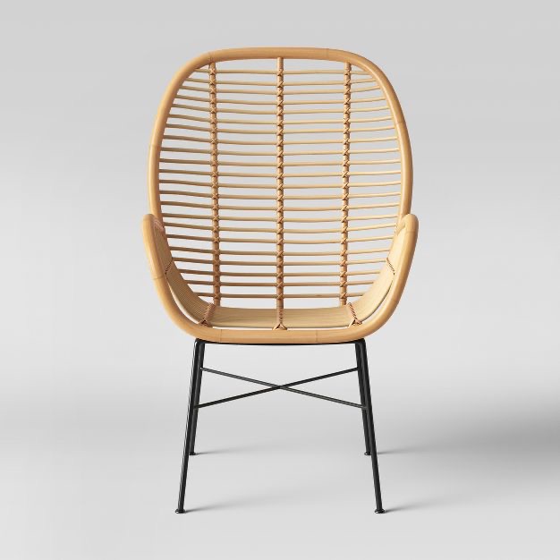 Lily Rattan Armchair With Metal Legs - Assembly Required - Opalhouse™ : Target椅子