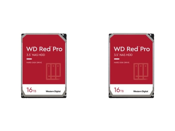 2 x WD Red Pro WD161KFGX 16TB 7200 RPM 512MB Hard Drive