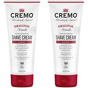 Amazon.com: Cremo Barber Grade Original Shave Cream, Astonishingly Superior Ultra-Slick Shaving Cream Fights Nicks, Cuts and Razor Burn, 6 Oz (2-Pack): Beauty
Creamo男士剃须膏