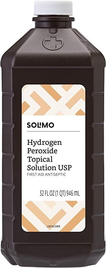 Amazon Brand - Solimo Hydrogen Peroxide Topical Solution USP, 32 Fl Oz