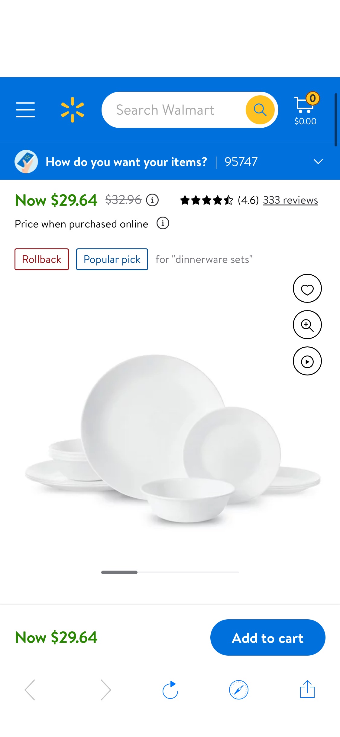 Corelle® Winter Frost White, 12 Piece, Dinnerware Set - Walmart.com