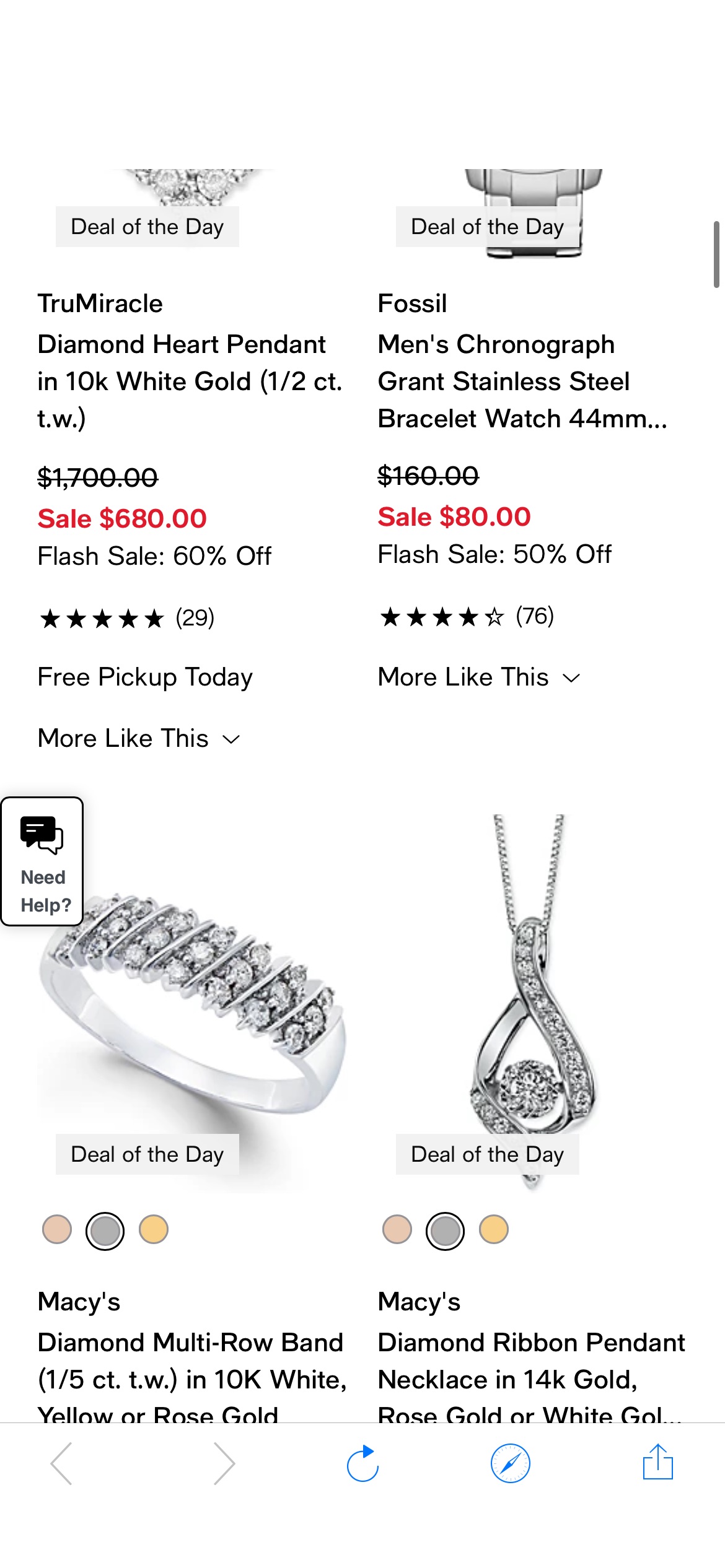 Jewelry & Watches - Flash Sale: 50-70% Off Jewelry & Watches - Macy's 梅西百货：闪购珠宝和手表 50-70% 的折扣。 网上购物，今天只为节省大笔费用