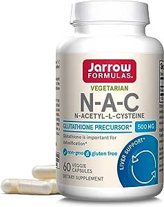 Jarrow Formulas N-A-C 500 Mg - Antioxidant Amino Acid Supplement