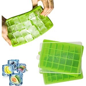 Bell Dream Ice Cube Trays Cube Molds with Lid 48-Ice Trays