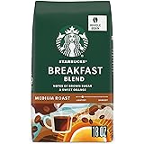 特價71折: Starbucks Breakast Blend Medium Roast Ground Coffee, 18 Ounce (Pack of 1) 