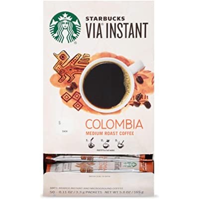 VIA 哥伦比亚中度烘焙速溶咖啡 50条