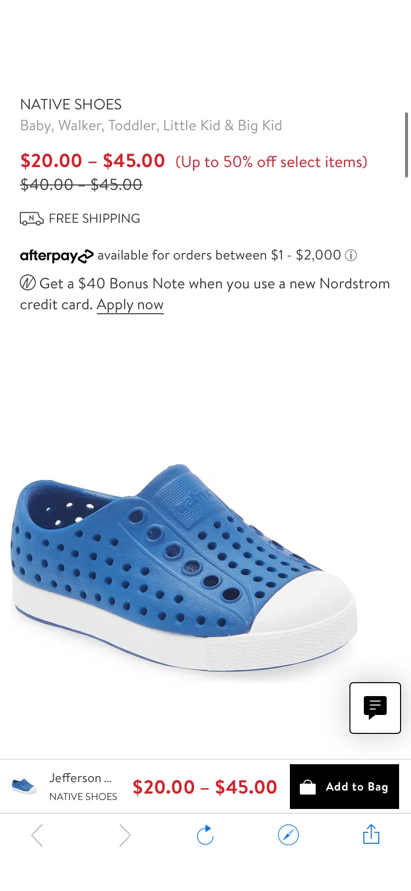Native Shoes Jefferson Water Friendly Slip-On Vegan Sneaker | Nordstrom