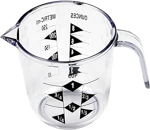 Amazon.com: Chef Craft Select Plastic Measuring Cup, 1 Cup Capacity, Clear: Cutlery Shears: Home &amp; Kitchen