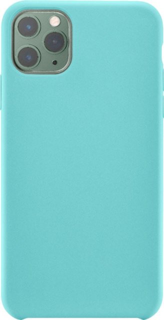 Insignia™ Silicone Hard Shell Case for Apple® iPhone® 11 Pro Max Aqua Blue NS-MAXILLSAQ - Best Buy  iphone11 pro max手机壳