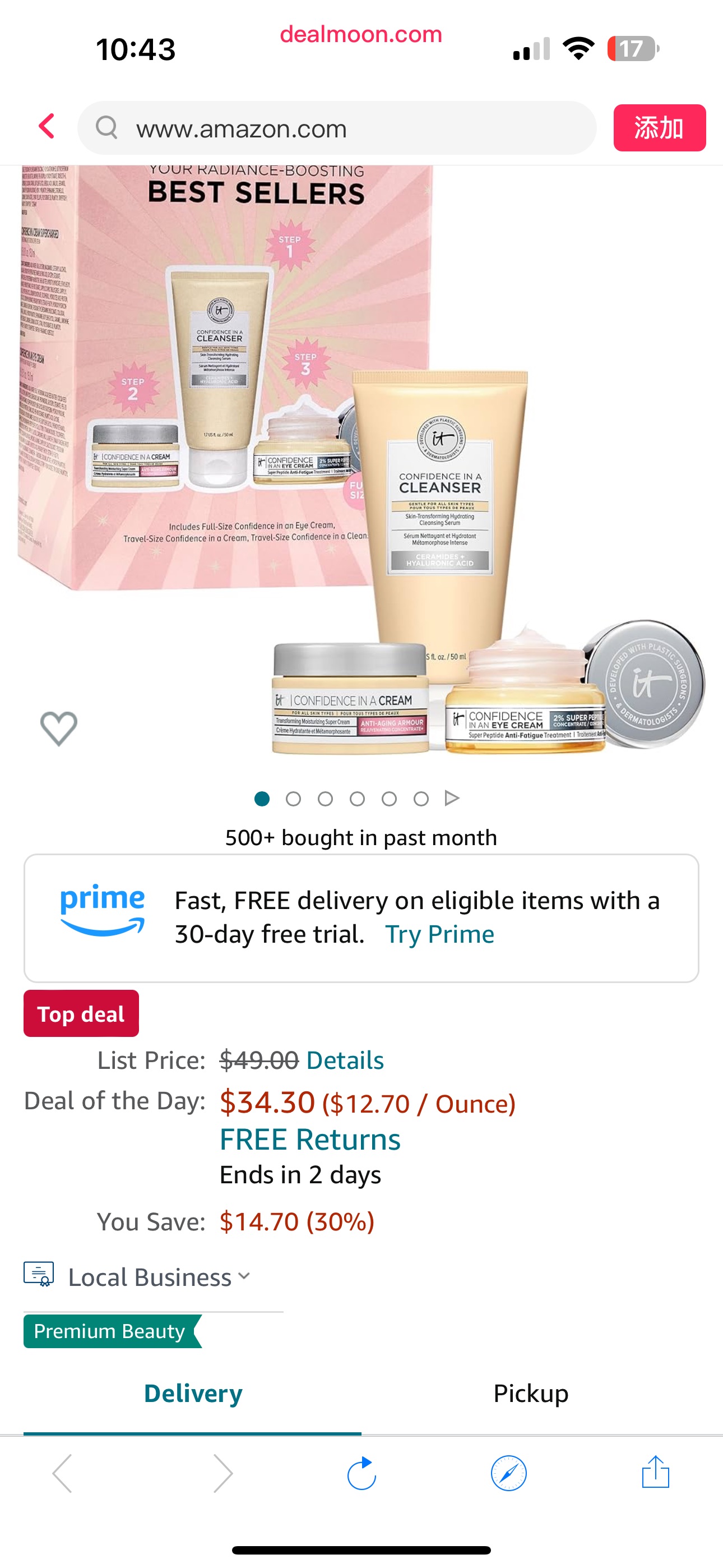 Amazon.com: IT Cosmetics Radiance Boosting Best Sellers Skincare Gift Set – 3-Piece Set with Anti-Aging Peptide Eye Cream, Hydrating Face Moisturizer & Facial Cleanser – Vegan Kit with Travel Sizes : 