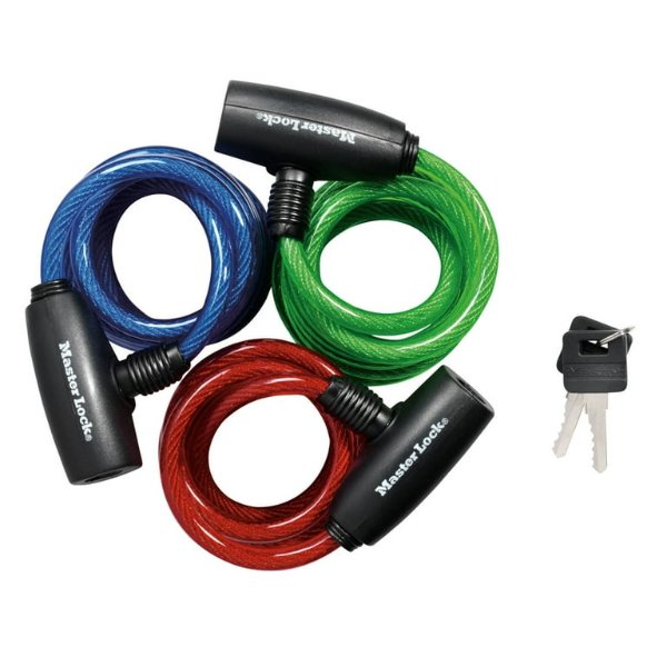 Master Lock 8127TRI 6 ft. Long Bike Lock Cable with Key