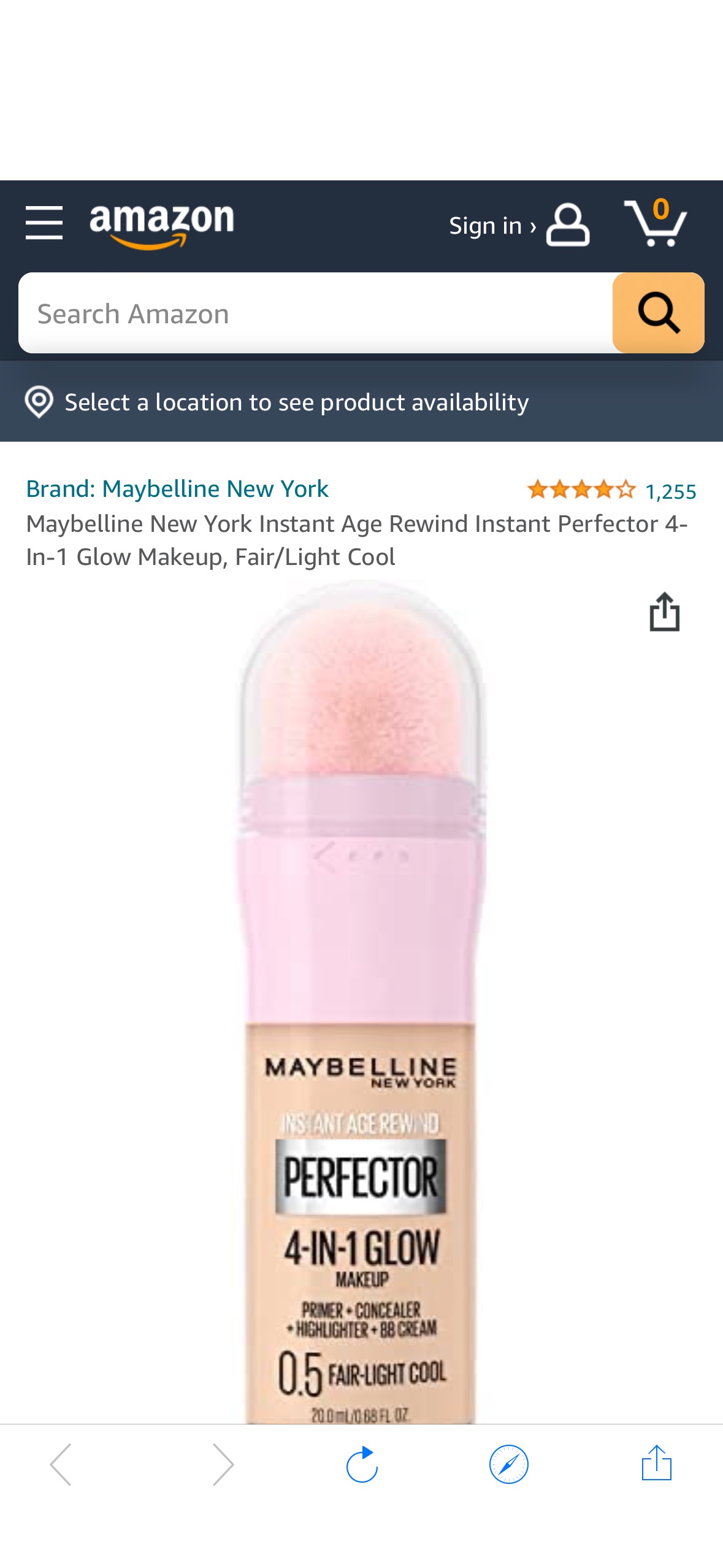 Amazon.com : Maybelline New York Instant Age Rewind Instant Perfector 4-In-1 Glow Makeup粉底液