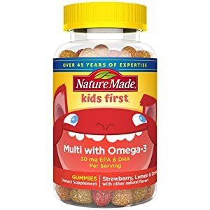 Nature Made 儿童综合维生素软糖70粒 含Omega-3和DHA