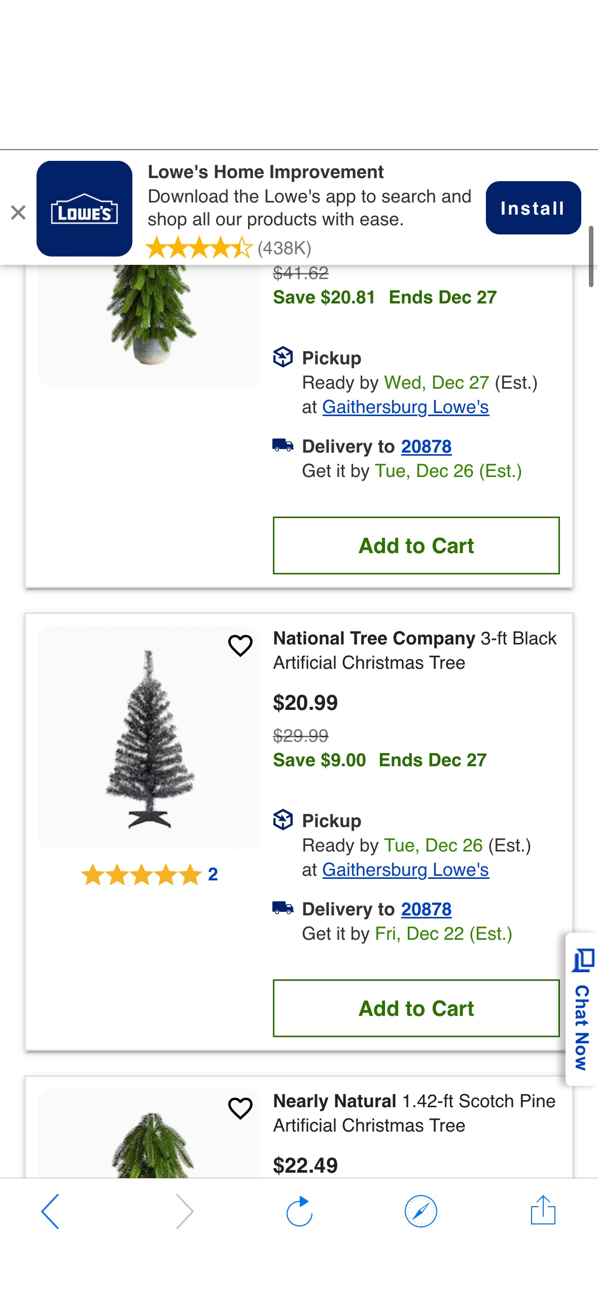 On Sale Christmas Trees at Lowes.com