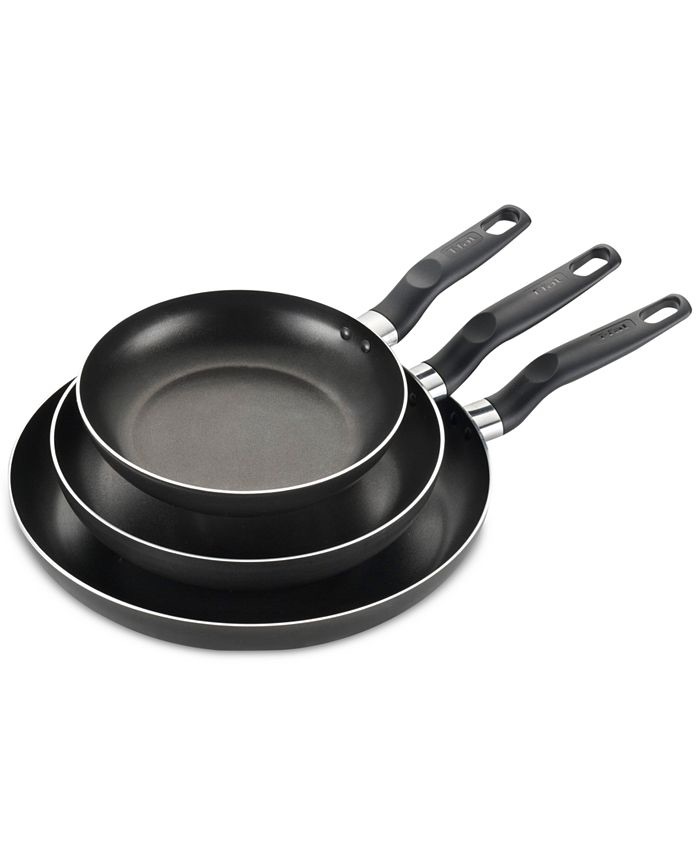 T-Fal 3-Pc. Fry Pan Set & Reviews - Cookware - Kitchen - Macy's锅
