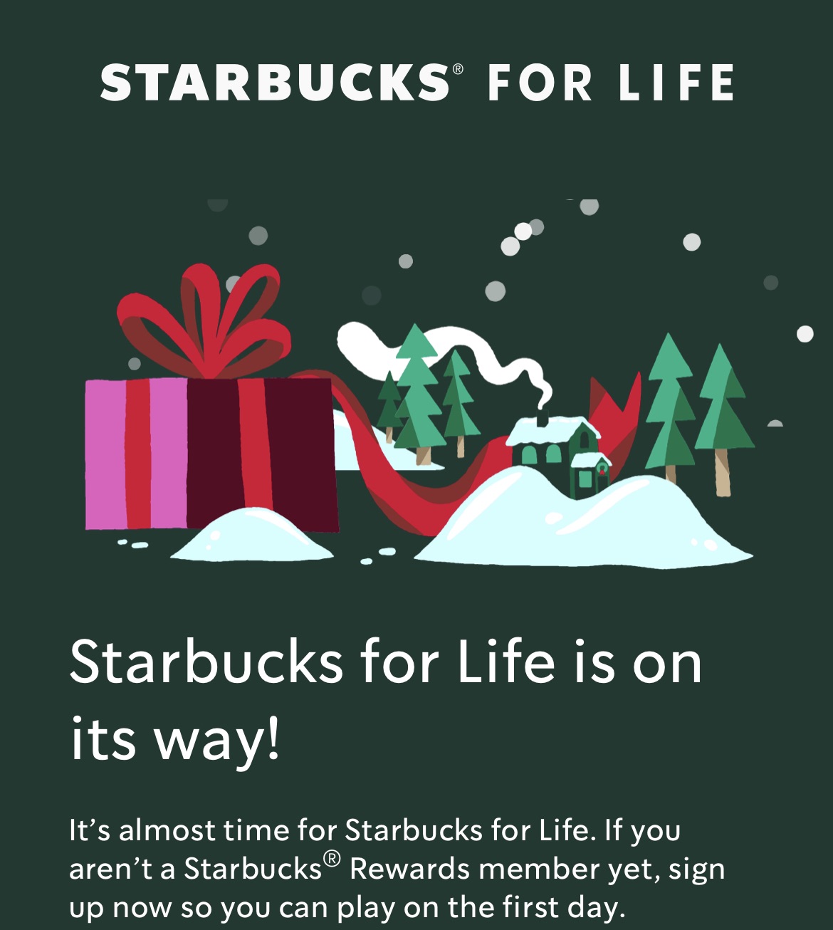 Starbucks for Life 年末活动预告