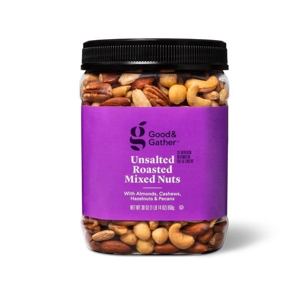 Unsalted Roasted Mixed Nuts - 30oz - Good & Gather™ : Target