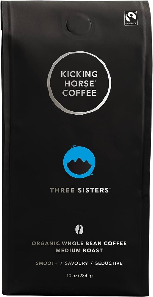 Amazon.com : Kicking Horse Coffee, Three Sisters, Medium Roast, Whole Bean, 10 oz : Grocery & Gourmet Food