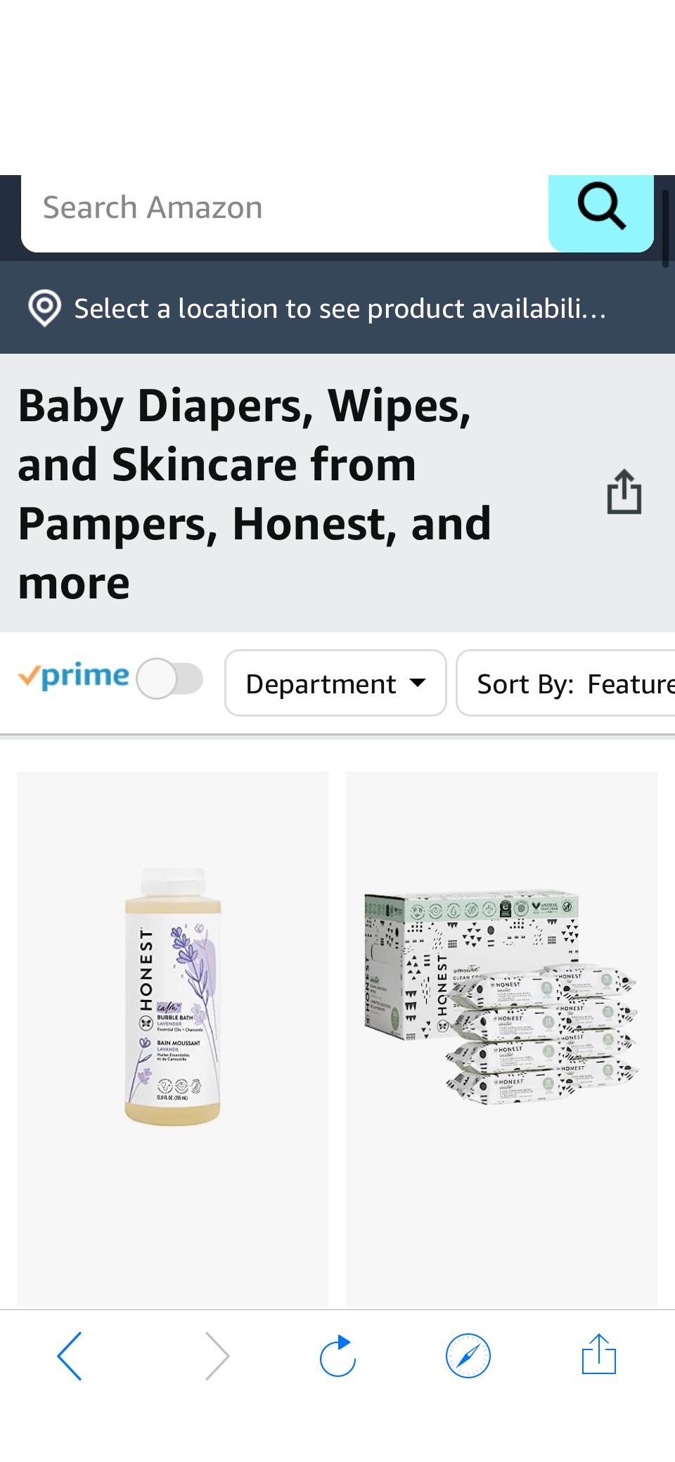 Baby Diapers, Wipes, and Skincare from Pampers, Honest, and more促销4.71起