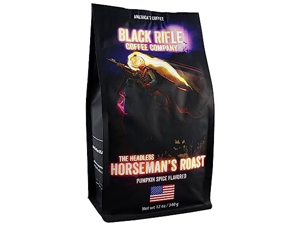 (6 Pack) BRCC Headless Horseman, Pumpkin Spice Ground Coffee, 12 OZ Bag