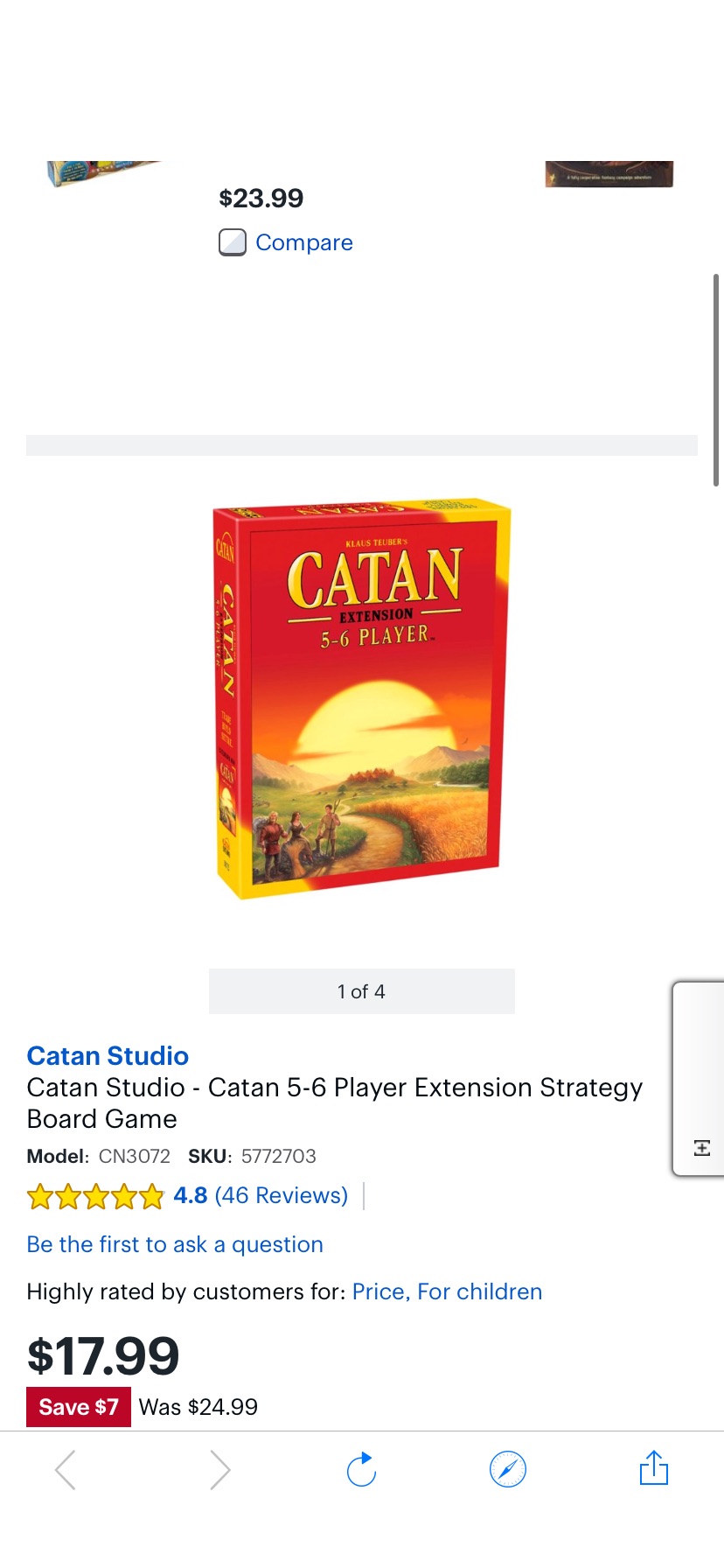 Catan Studio Catan 5-6 Player Extension Strategy Board Game CN3072 - Best Buy 卡坦岛桌游附加地图