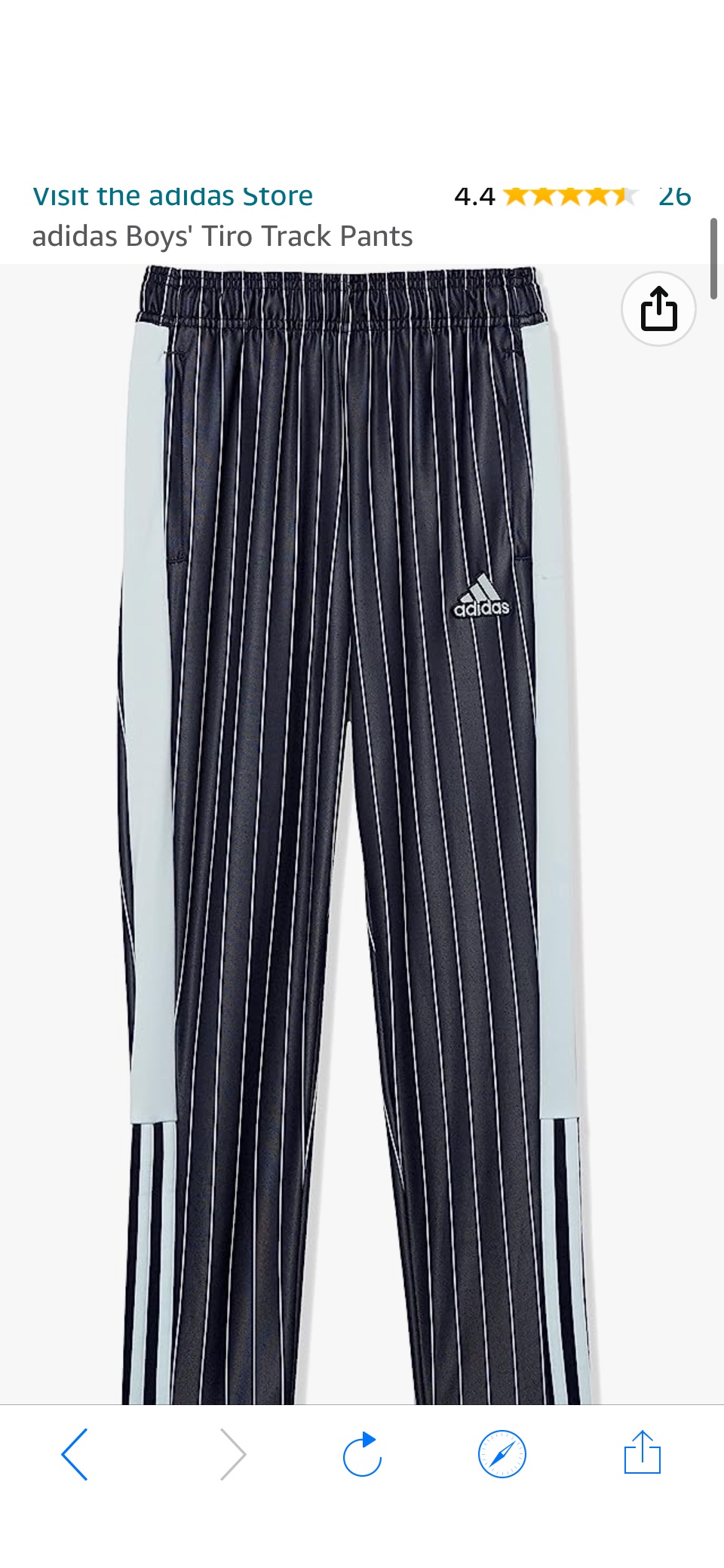 Amazon.com: adidas Boys' Tiro Track Pants, Ink, Medium : Clothing, Shoes & Jewelry原价50