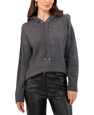 Vince Camuto Women's Cozy Hooded Pullover Sweater - Macy's