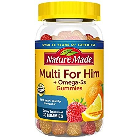 Nature Made Women's Multivitamin + Omega-3 Gummies, 80 Count for Daily Nutritional Support